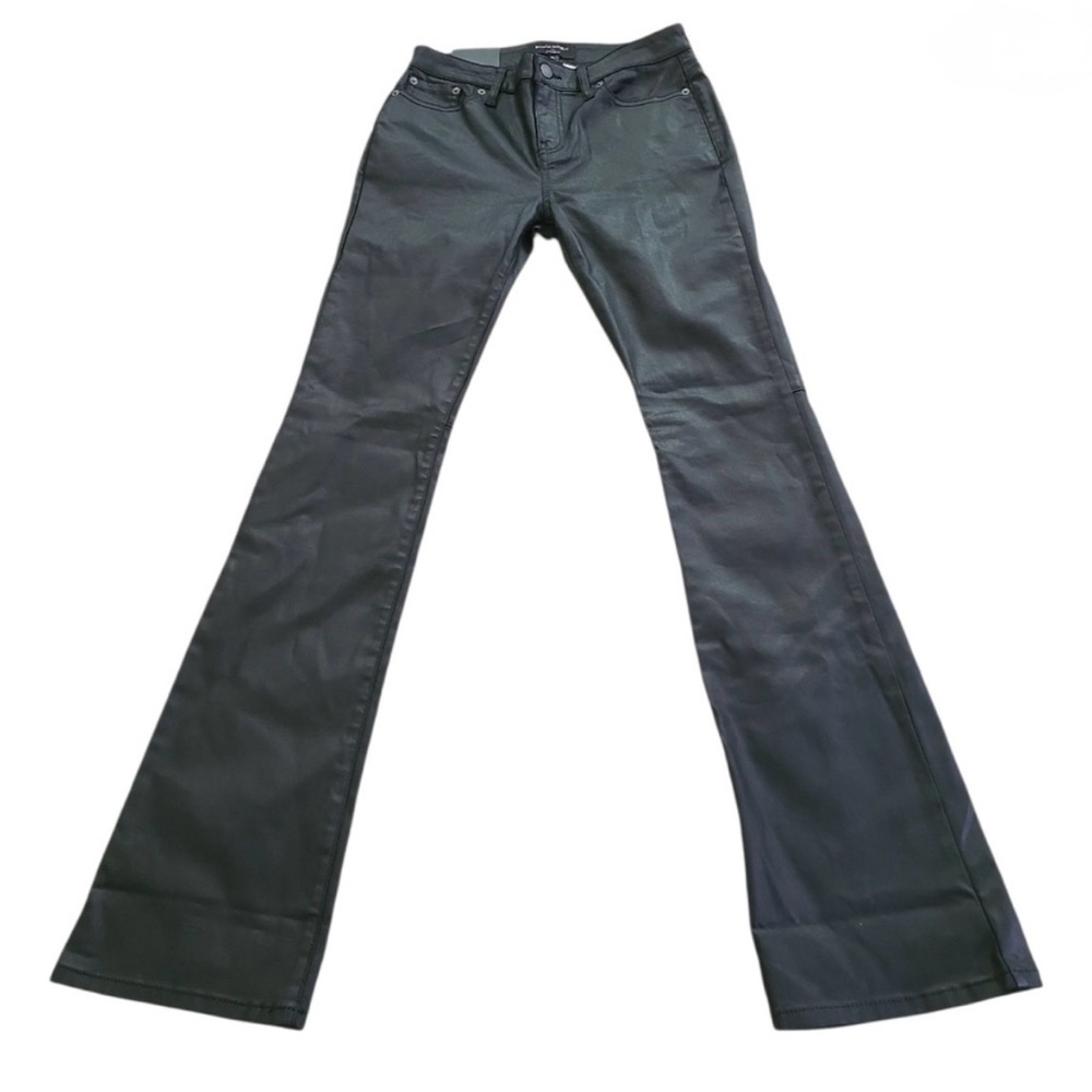 Banana Republic Factory coated black jeans sz 26/2 - Picture 3 of 5